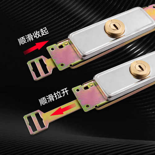 卷闸门锁卷窜门卷帘门锁通用圈帘门拉闸门锁芯中间下面安全门锁 - 图3