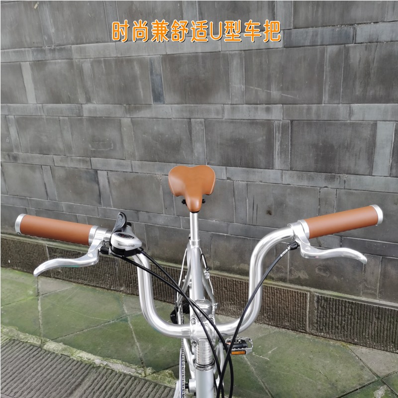 SUCRY MINIVELO复古自行车男女士英伦通勤上班代步20寸451公路车-图0