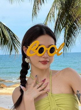 搞怪创意字母COOL眼镜派对墨镜女