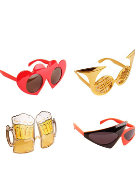 搞怪生日眼镜道具创意聚会太阳镜