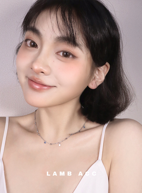 bling闪闪小圆片圆珠锁骨链项链