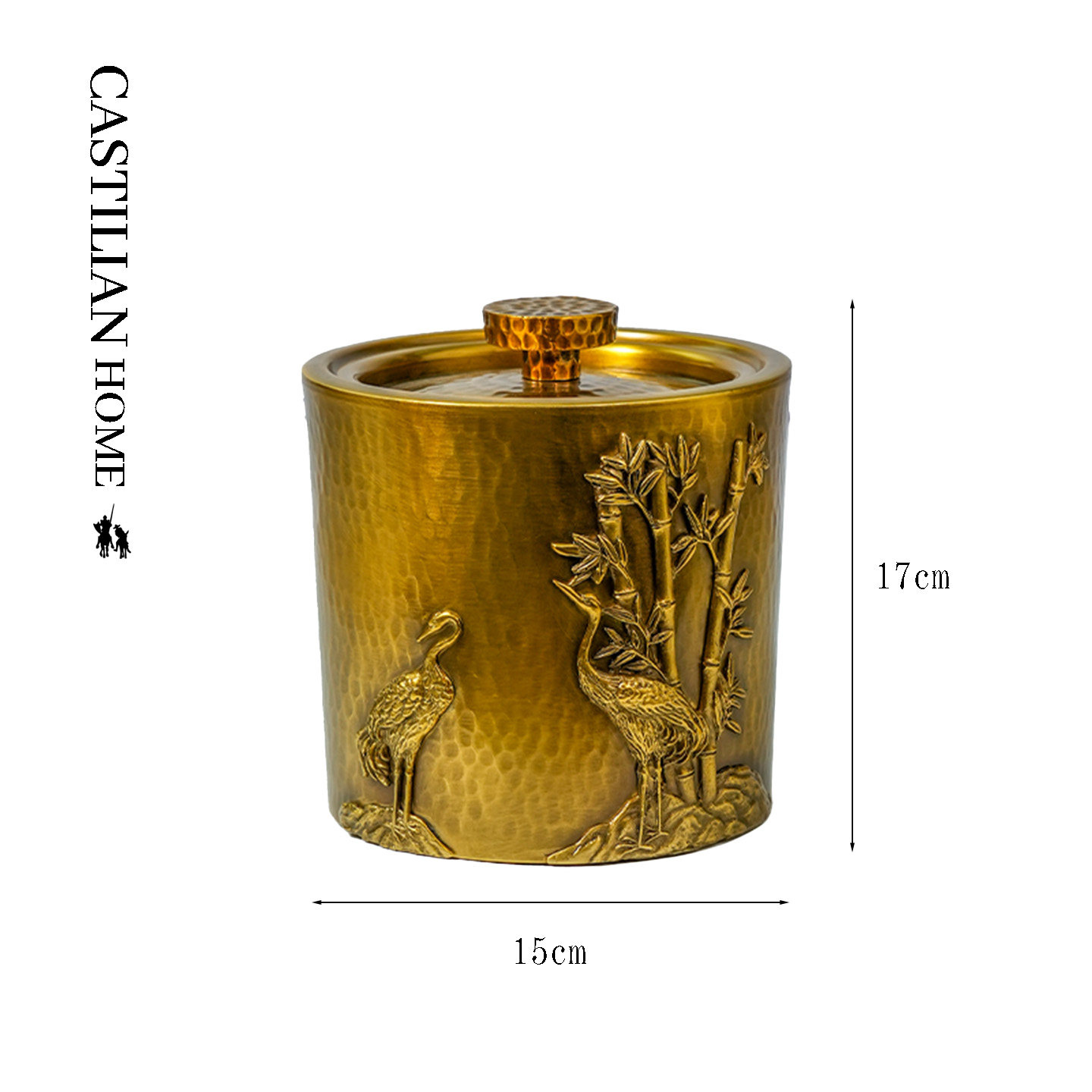 新中式全黄铜茶叶罐精品高档密封储物罐茶叶储存罐送长辈C6391,淘宝优惠券,粉丝福利购,淘宝优惠卷