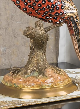 卡斯特兰生肖鸡装饰摆件鸡雕饰品