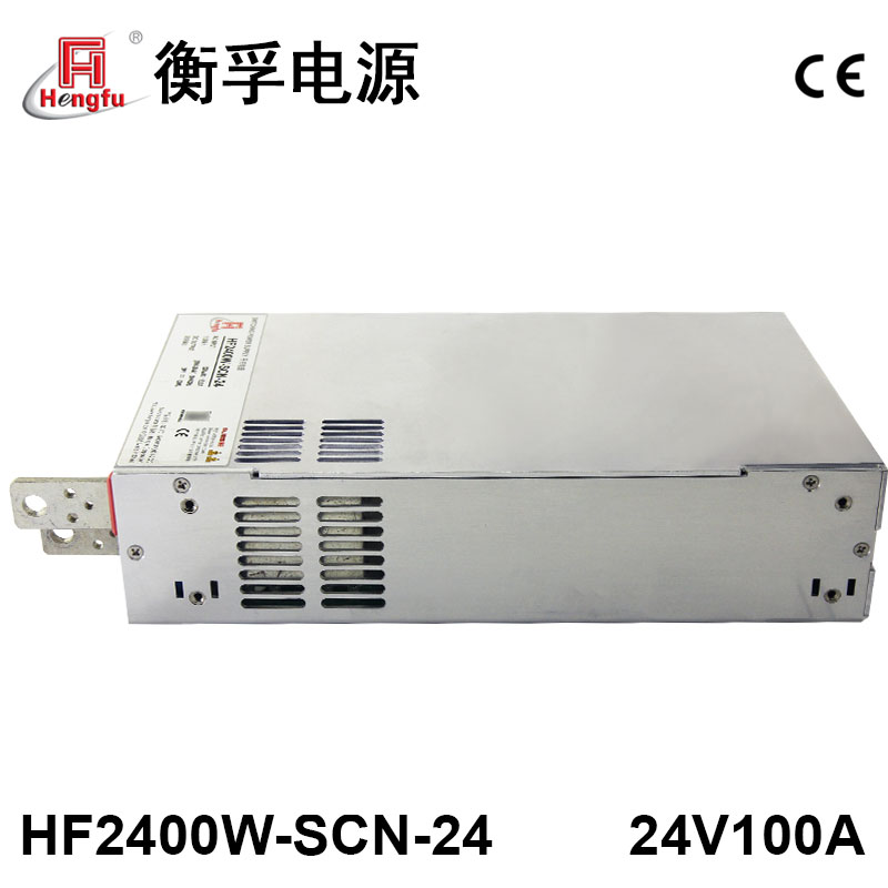 衡孚电源HF2400W-SCN-24带并联PFC故障检测功能DC24V100A开关电源 - 图2