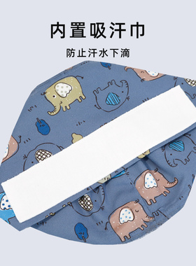 全棉手术帽男士专用大头围调节扣