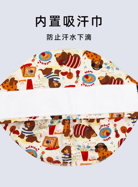 手术帽防护包头帽全棉印花帽男女