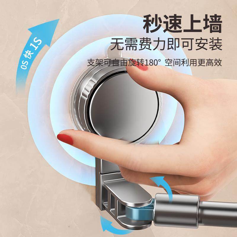 吸盘毛巾架卫生间免打孔浴室伸缩置物架洗手间收纳挂架水槽沥水袋,淘宝优惠券,粉丝福利购,淘宝优惠卷