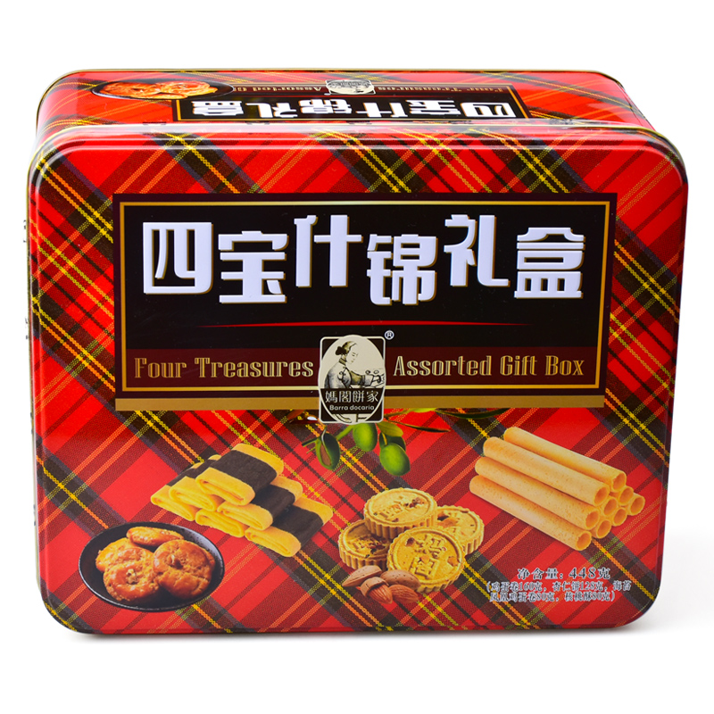 妈阁原味鸡蛋卷448g四宝饼干糕点礼盒装零食送礼休闲食品
