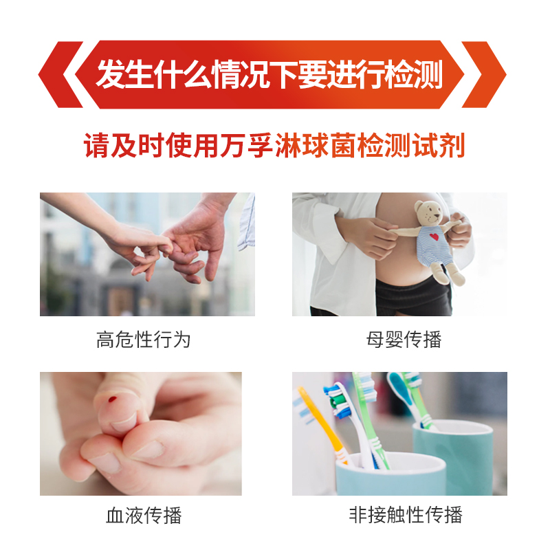 万孚淋病检测试纸淋球菌抗原试剂盒沙眼性病艾滋hiv梅毒自检自测-图1