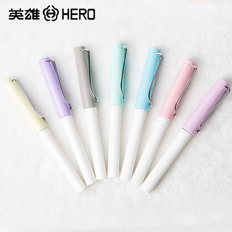盛和文具专营店HERO/英雄钢笔359中小学生成人儿童男女孩用正姿练字钢笔 可替换墨囊钢笔墨水铱金笔 旗舰 免费刻字 支持定制1