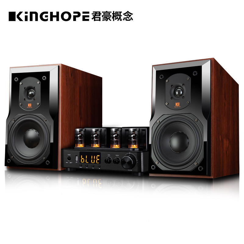 KINGHOPEKH-80S发烧电子管胆机音响套装hifi功放机组合书架音箱 - 图0