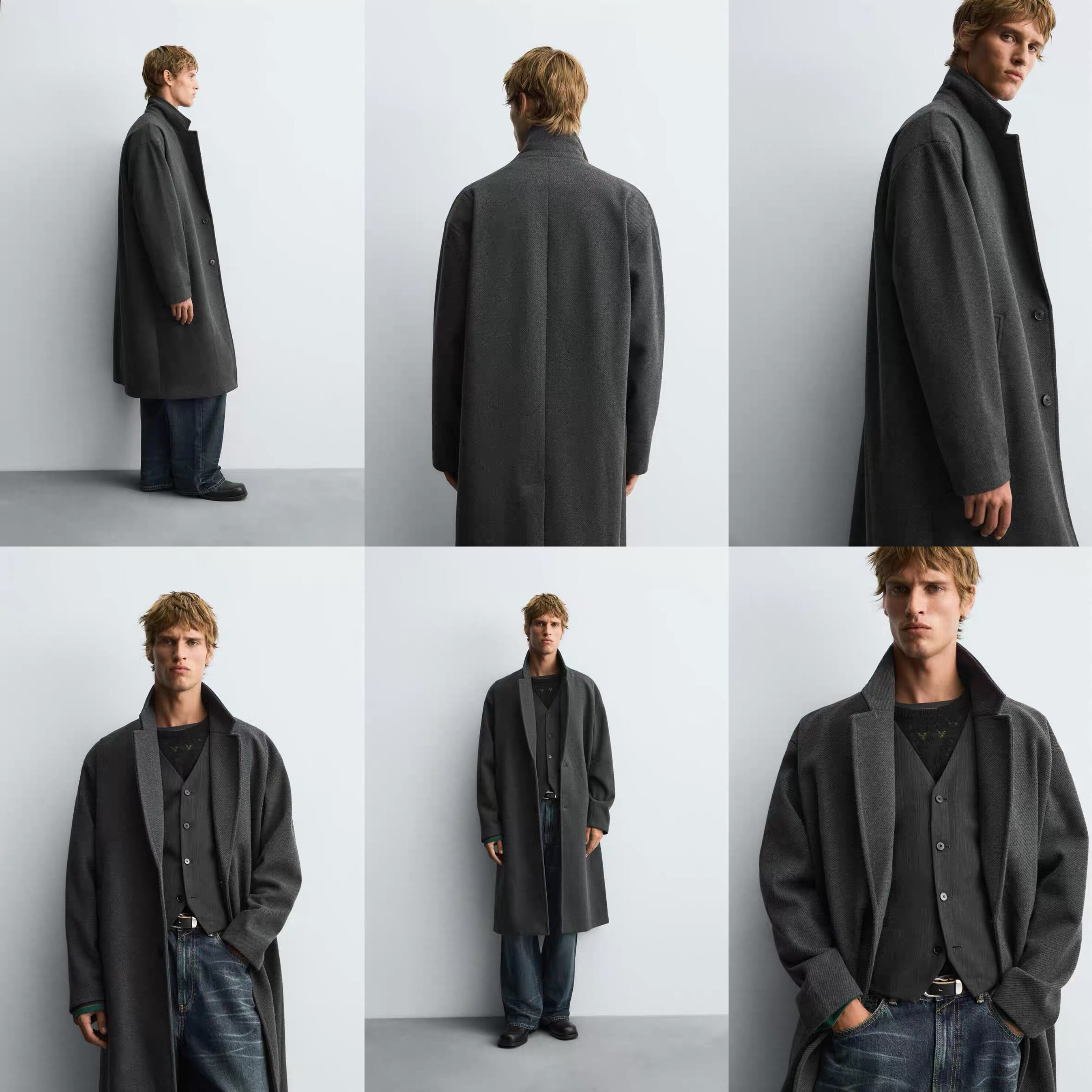 柜799！秋冬男装简约休闲宽松西装领中长款大衣厚外套5070400 800,淘宝优惠券,粉丝福利购,淘宝优惠卷