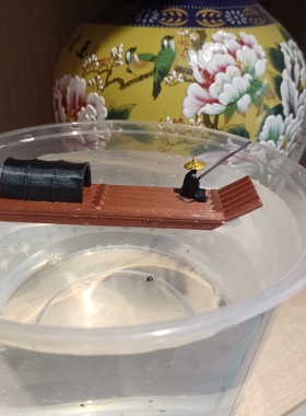 手办古代侠客姜太公钓鱼微缩人物江湖故人微景观盆景小人寒江孤影