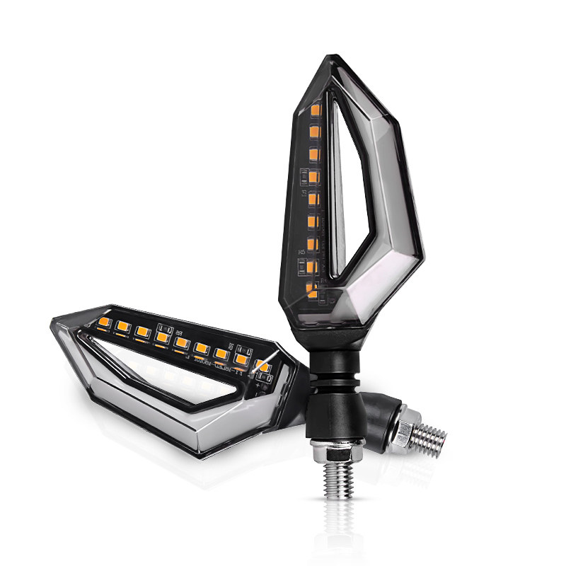 锐立普摩托车转向灯改装日行灯led超亮防水地平线转方向灯改装_虎窝淘