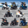 Le2026 high building block motorcycle educational assembly toy