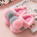 Зимние детские мультяшные нескользящие тапочки подходит для мужчин и женщин, 1-3-6 лет, семейный стиль