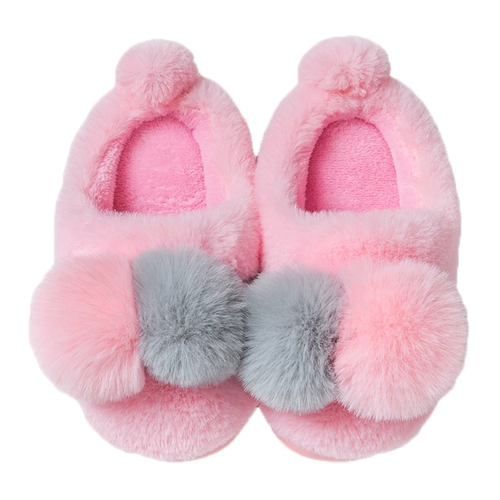 Зимние детские мультяшные нескользящие тапочки подходит для мужчин и женщин, 1-3-6 лет, семейный стиль