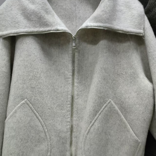 Double-sided Alpaca Beibei Coat Women's 2025 Autumn and Winter New Retro Cape Zipper Short Coat