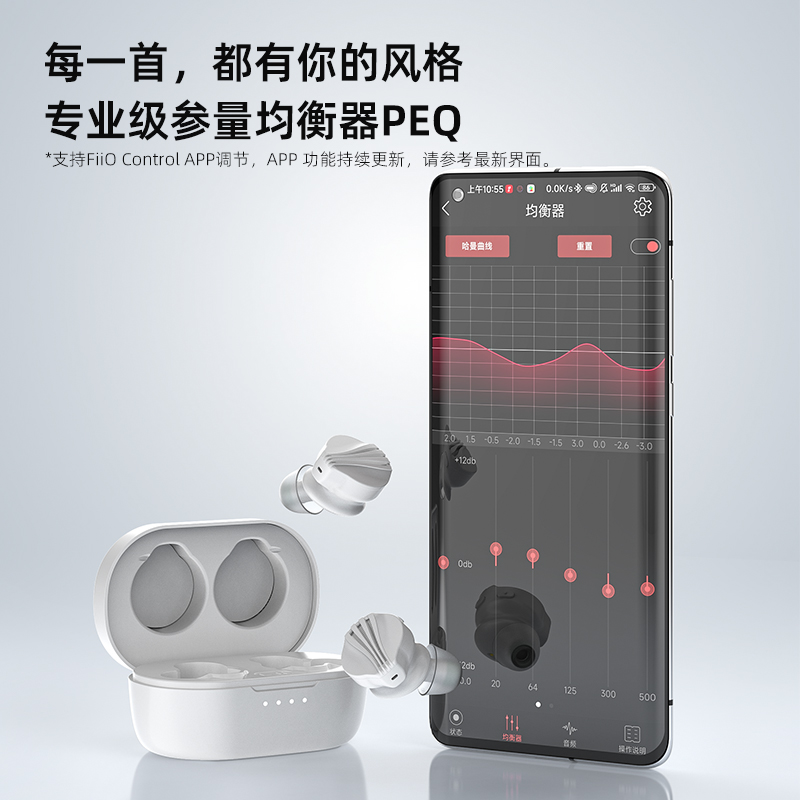 FiiO飞傲 FW5/FW3真无线蓝牙耳机入耳式HiFi语音通话运动游戏耳塞 - 图3