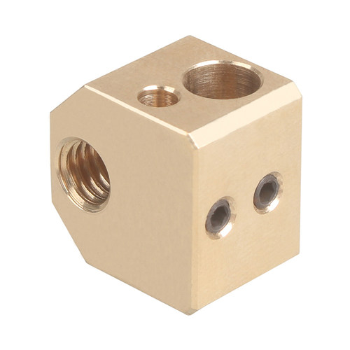 乐积3D打印铜铝加热块 热敏电阻电偶打印头配件TV6喷嘴挤出机零件 - 图0