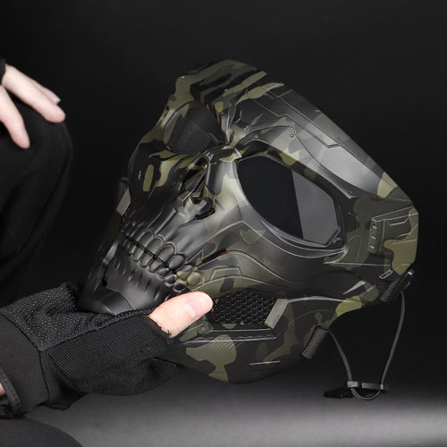 灵鹰骷髅使者面具适配FAST头盔cosplay战术装备全脸防护面罩 - 图3