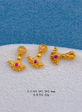 S925纯银光面金刚杵金刚铃