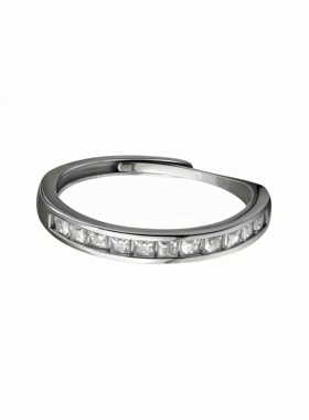 碎冰冰盔甲方形嘻哈潮流冷淡戒指