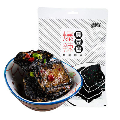 霸蛮湖南特产长沙网红解馋黑臭豆腐 霸蛮食品臭豆腐