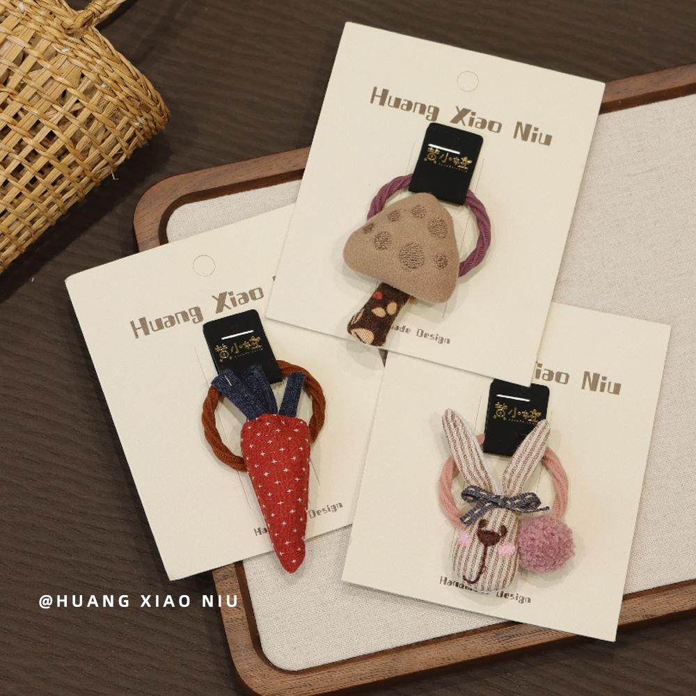 黄小妞 可爱卡通兔子发圈 儿童高马尾头绳 女孩不伤发高弹力皮筋,淘宝优惠券,粉丝福利购,淘宝优惠卷