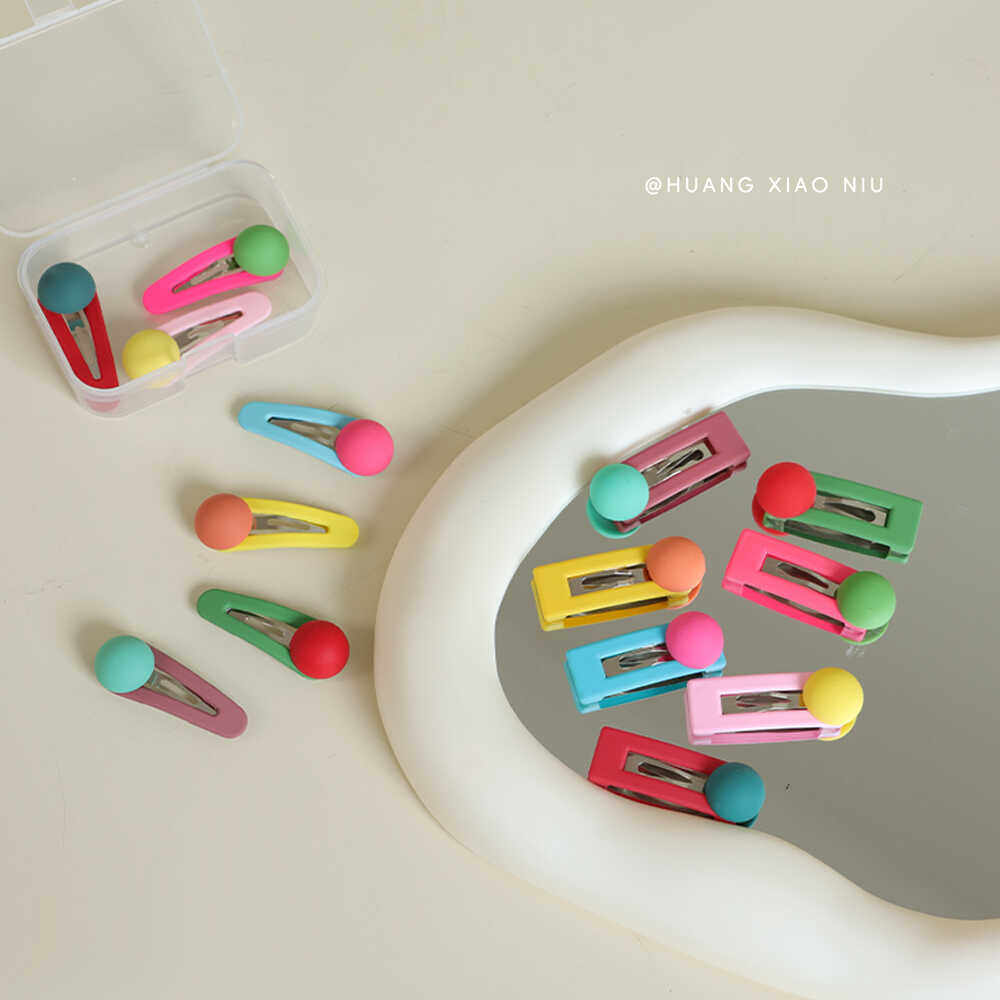 黄小妞彩色豆儿童发夹小女孩碎发夹bb夹不伤发宝宝侧边刘海夹发卡,淘宝优惠券,粉丝福利购,淘宝优惠卷