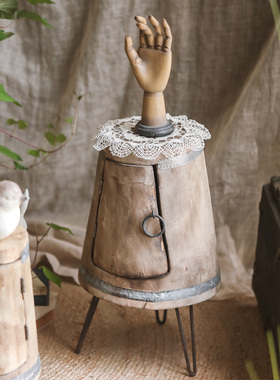 左岸麦田 质朴的芳华-单层花盆置物柜置物架庭院花园实木创意花架