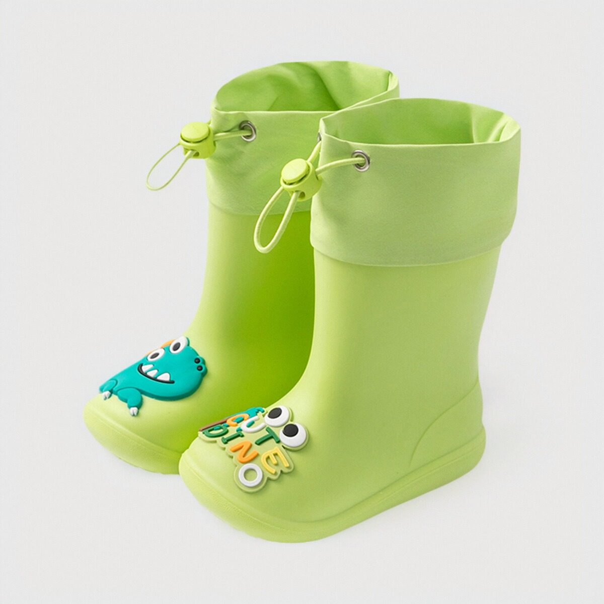 儿童雨鞋男童宝宝雨靴防滑女童幼儿园上学专用小男孩防水束口水鞋,淘宝优惠券,粉丝福利购,淘宝优惠卷