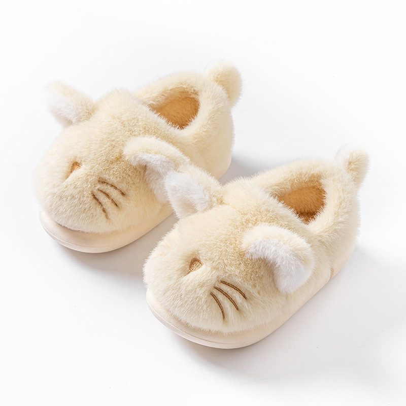 猫咪儿童棉拖鞋包跟女童秋冬季2025新款保暖防滑加绒室内男童棉鞋,淘宝优惠券,粉丝福利购,淘宝优惠卷