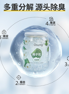 车载香薰家居冰晶大容量散香祛味易拉罐汽车用品摆件持久除异味