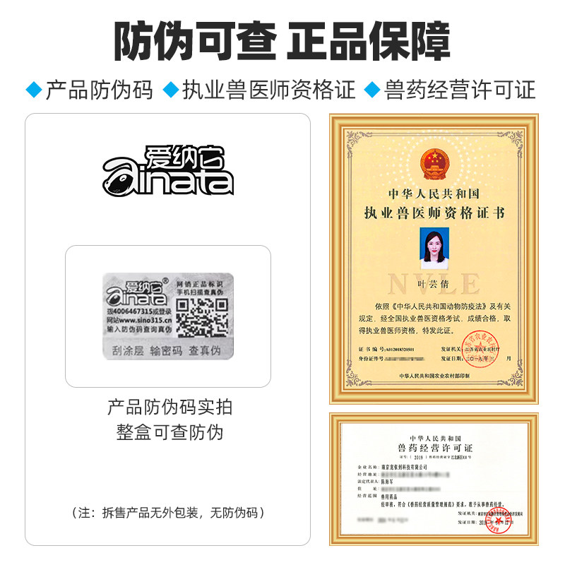 爱纳它克痢肽改善狗狗猫咪拉肚子宠物拉稀呕吐腹泻安痢肽猫非药品 - 图2