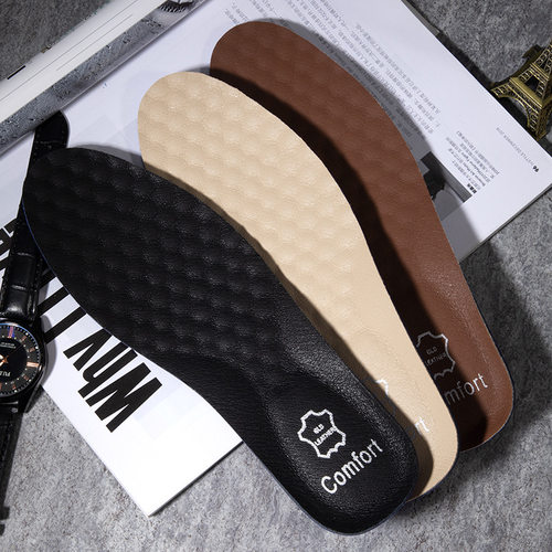 适配ROCKPORT 乐步 Rhyder 防滑耐磨一脚蹬休闲皮鞋减震牛皮鞋垫 - 图2