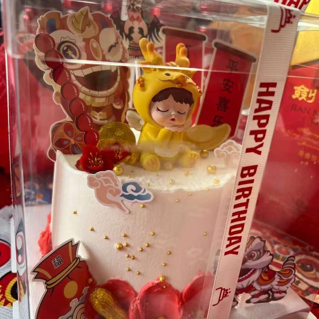 龙宝宝生日蛋糕装饰摆件网红创意龙宝宝百天满月周岁烘焙配件插件 - 图2