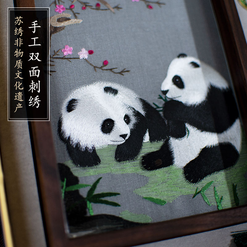 苏绣非遗礼品套盒文创刺绣伴手礼中国风特色礼盒送女老师老外商务