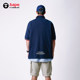 Aape letter printed casual loose lapel POLO shirt