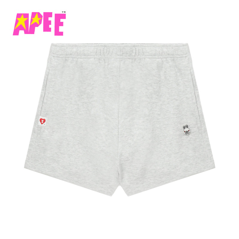 APEE女装秋冬卡通兔子刺绣休闲卫裤短裤F174A5P,淘宝优惠券,粉丝福利购,淘宝优惠卷
