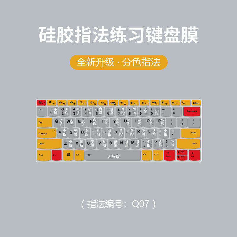打字练习盲打快速学习键位零基础键盘膜笔记本台式电脑颜色分区贴
