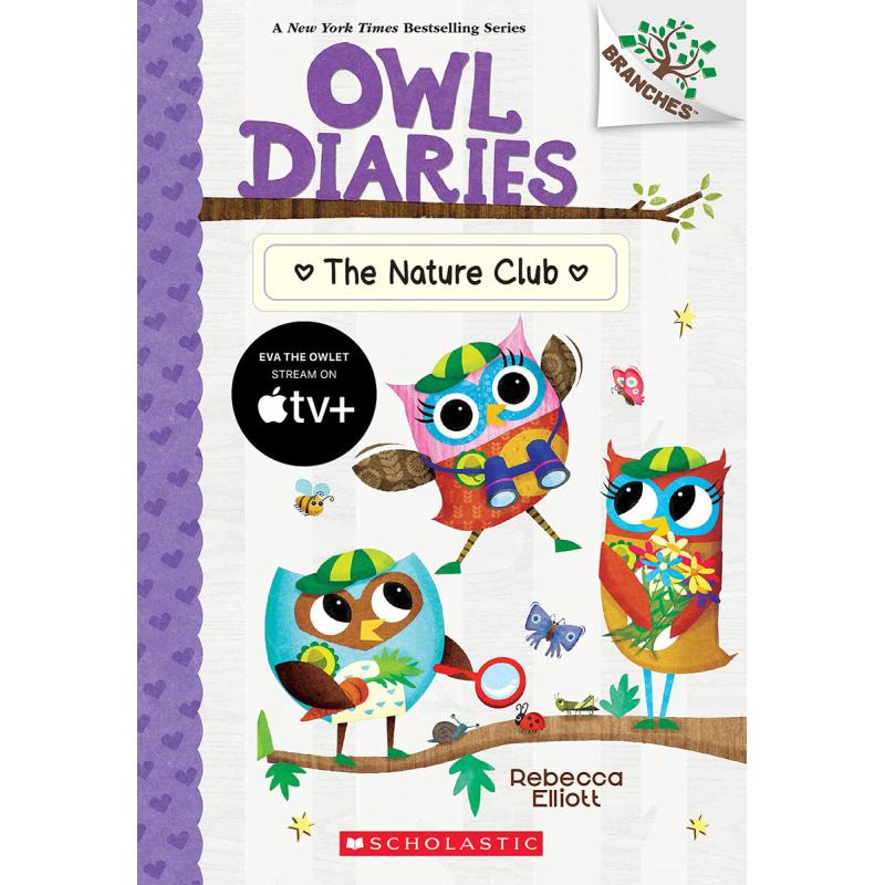 学乐大树系列 猫头鹰日记2册 OWL Diaries #18-19 The Nature Club Eva for President 英文原版儿童章节书故事书 大音