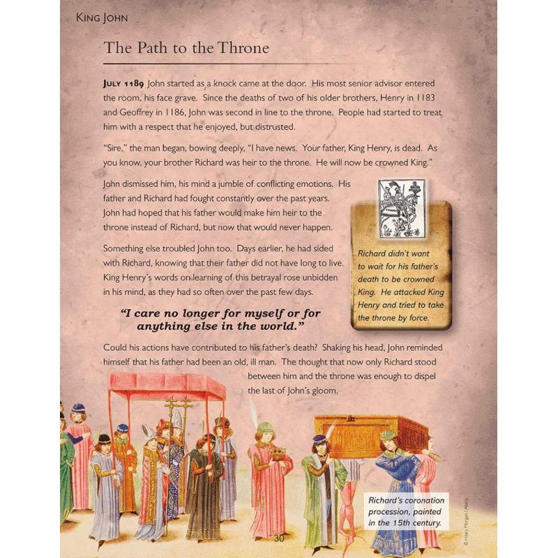 英国原版CGP教辅 True Tales of Kings & Queens Reading Book Boudica 国王和王后的真实故事阅读书籍 大音