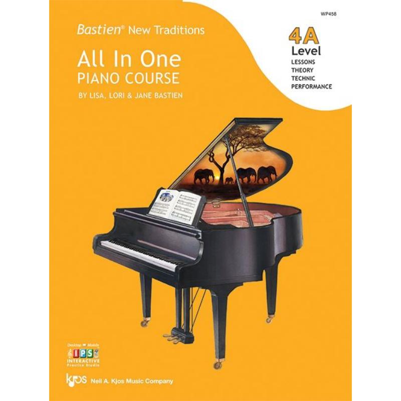 巴斯蒂安新传统多合一钢琴课程教材2册 Bastien New Traditions Piano Course 4A&4B 英文原版儿童五线谱音乐曲谱 - 图0