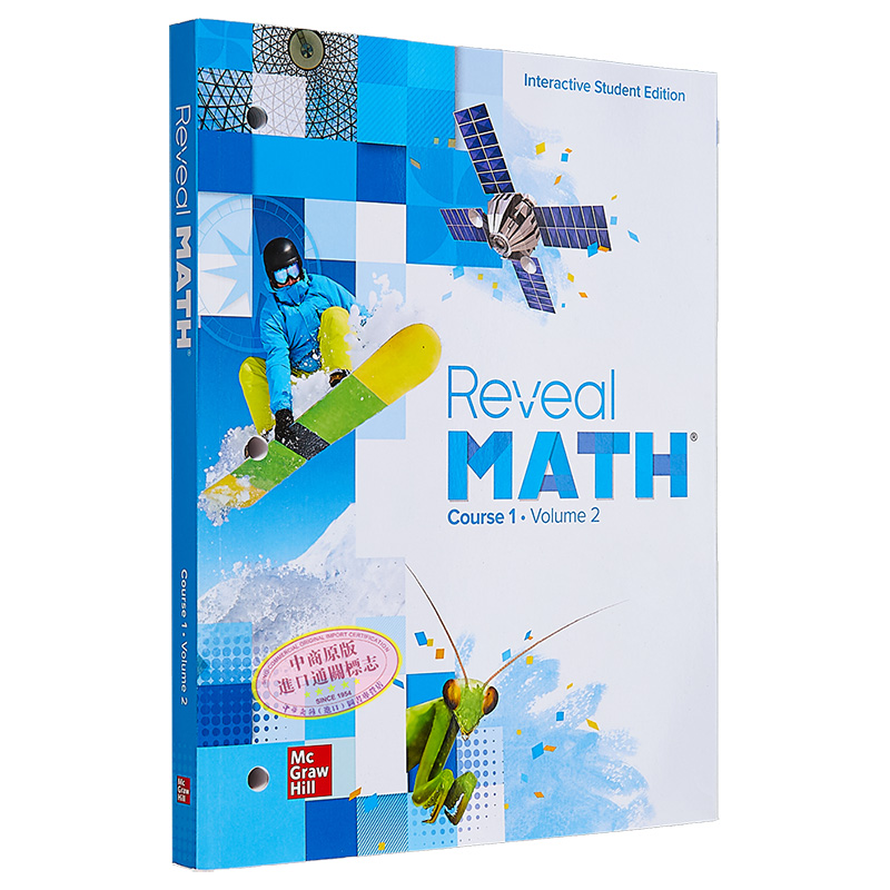 美国中学数学教材 Reveal Math Course 1 Interactive Student Edition V2 展示数学课程1互动第二卷麦格劳希尔 大音 - 图3