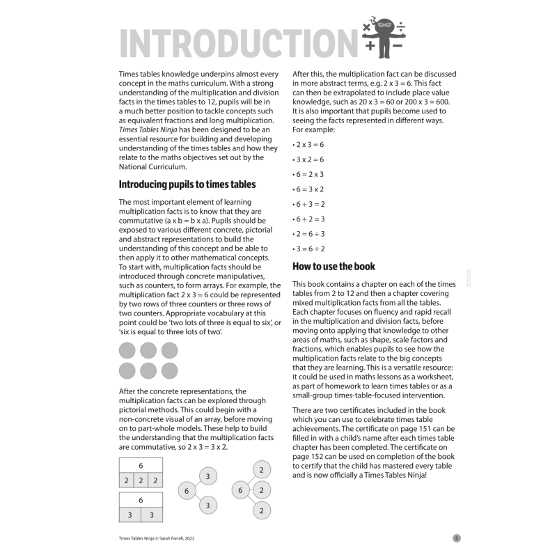 英国原版趣味少儿小学教辅 数学乘法表忍者 Times Tables Ninja 儿童乘除法学习 Bloomsbury 大音 - 图1