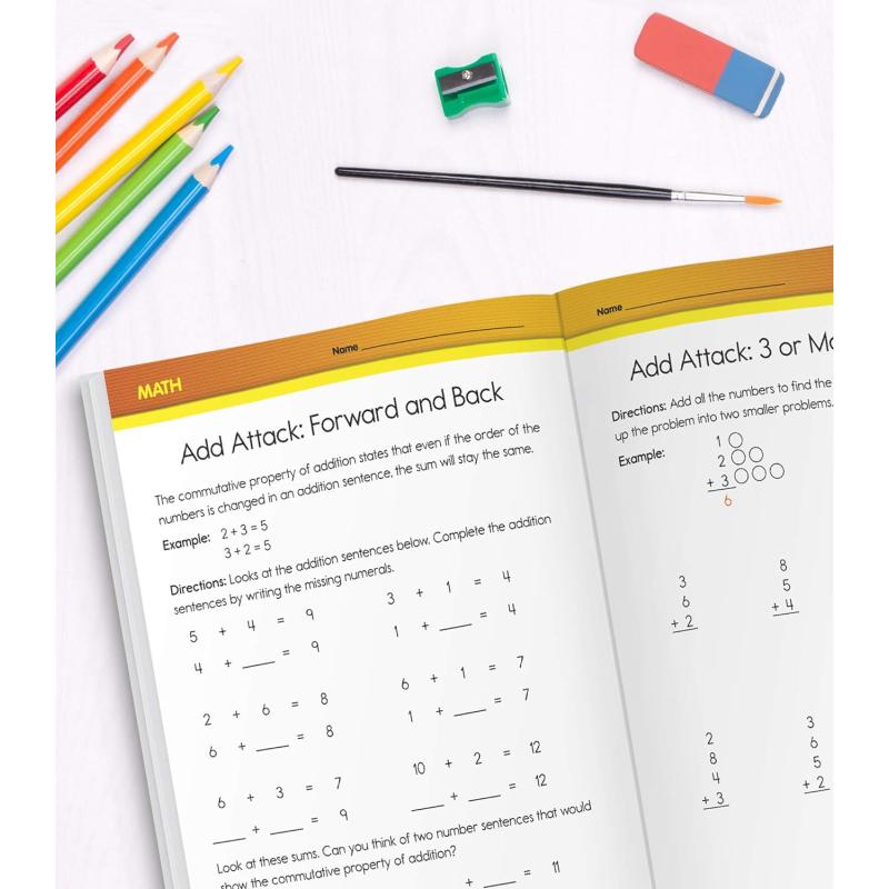 二年级练习全书 乘法词性前后缀 数学英语练习 Complete Book of Second Grade Workbook 美国Carson Dellosa 大音