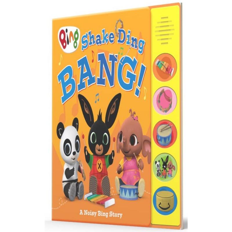 小兔兵兵发声书 Bing - Shake Ding Bang! Sound Book英文原版 互动有声读物 儿童绘本故事 低幼童书 进口 3-6岁 大音