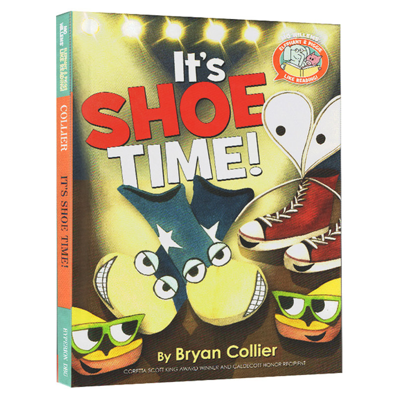 Elephant Piggie Like Reading Its Shoe Time 小猪小象爱阅读系列鞋子的时间英文原版书儿童绘本英语启蒙4 8岁mo Willems 大音图书音像专营店