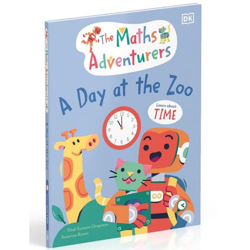 DK数学大冒险 动物园一天 The Maths Adventurers A Day at the Zoo 英文原版 儿童科普绘本 知识百科图画书 精装 大音 - 图0